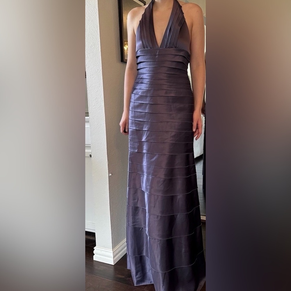 BCBGMaxAzria halter Purple Dress